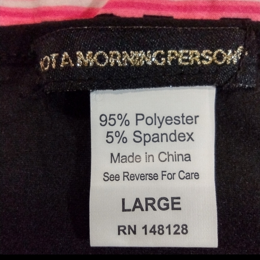 Running Late Is My Cardio Pajama Set NWOT Jr L - Picture 3 of 3